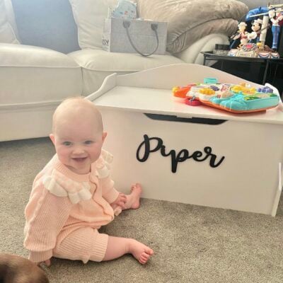Wooden TOY BOX Name Sign - Various Sizes