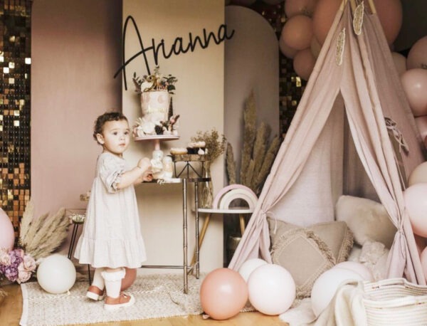 Girl's Bedroom Decor Wooden Name Sign SCRIBBLE FONT - Image 3