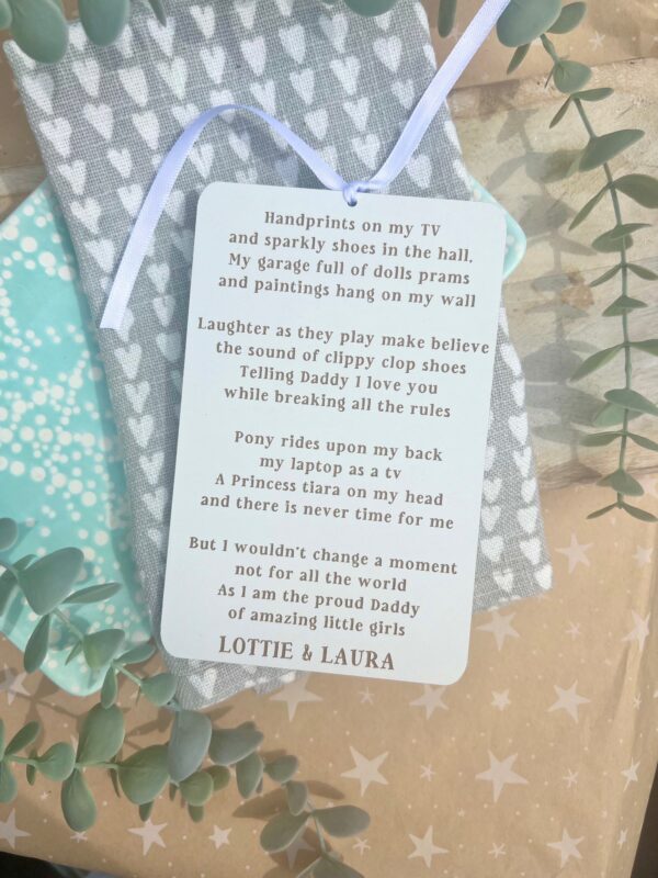 Proud Daddy Of Little Girls (Girl) Sign (WH) - Image 2