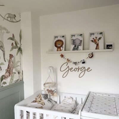Decorative Wooden Name or Word 60cm Sign in SCRIBBLE Font
