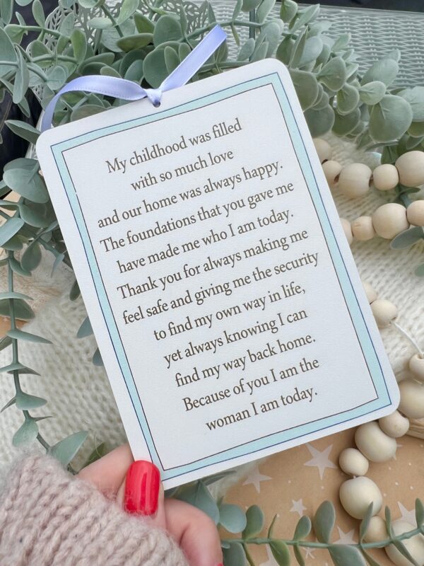 Because Of You Dad Hanging Plaque (PR)
