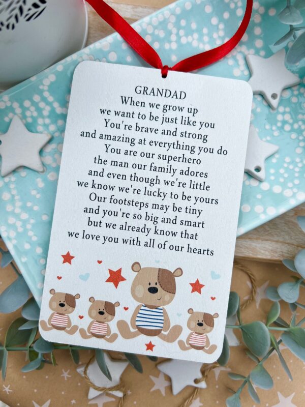 GRANDAD Father's Day When I (We) Grow Up Hanging Sign (PR) - Image 2