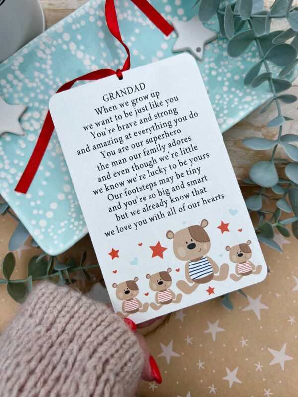 GRANDAD Father's Day When I (We) Grow Up Hanging Sign (PR)