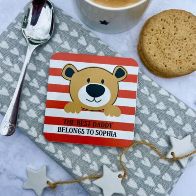 The Best Dad Personalised Coaster