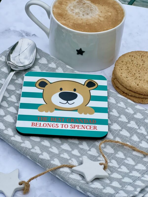 The Best Grandad Personalised Coaster