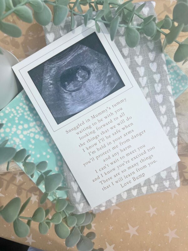 Daddy To Be Safe In Your Arms Magnet Scan Frame (WH) - Image 3