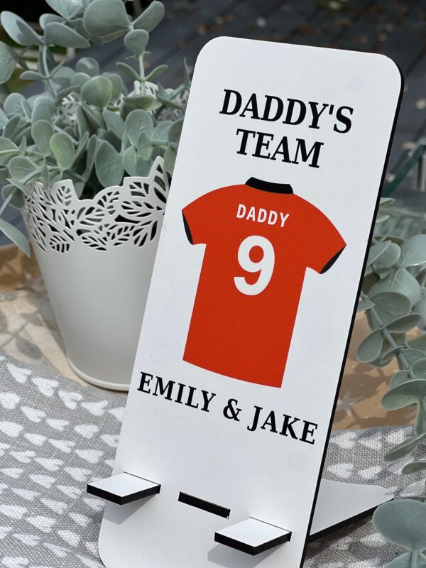 Personalised Football Shirt Mobile Phone Stand (Various Colours Available) PR - Image 10