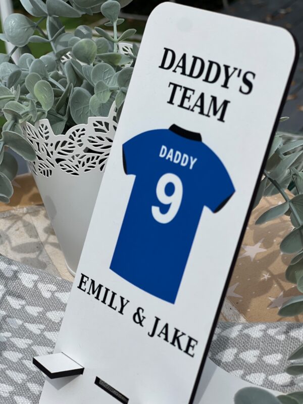 Personalised Football Shirt Mobile Phone Stand (Various Colours Available) PR - Image 9