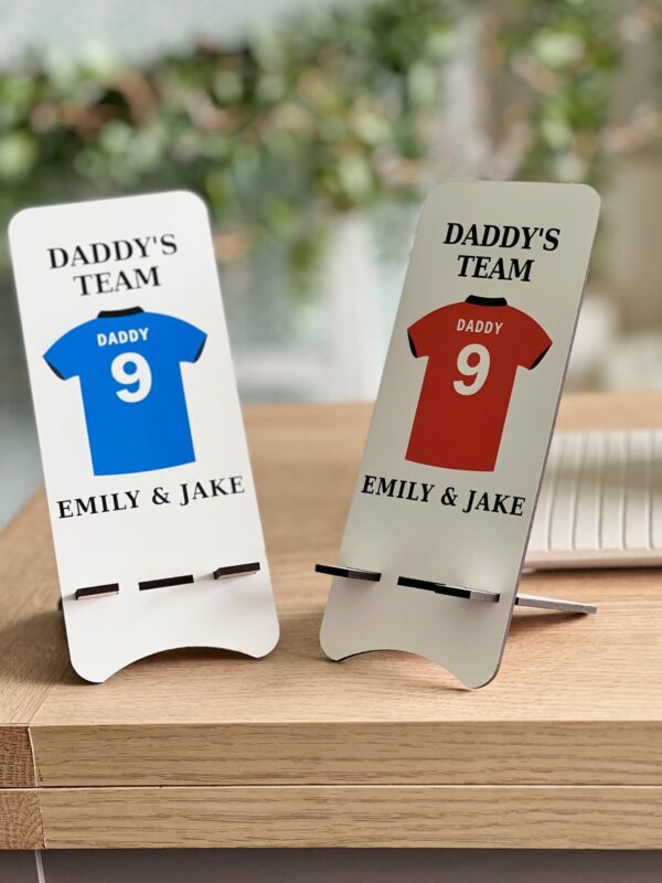 Personalised Football Shirt Mobile Phone Stand (Various Colours Available) PR - Image 6