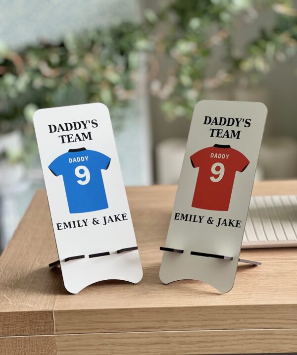 Personalised Football Shirt Mobile Phone Stand (Various Colours Available) PR - Image 5