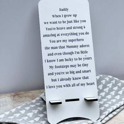 Daddy Poem Mobile Phone Stand
