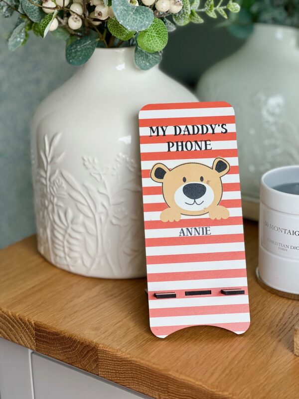 My Daddy's Phone Bear Mobile Phone Stand (PR)