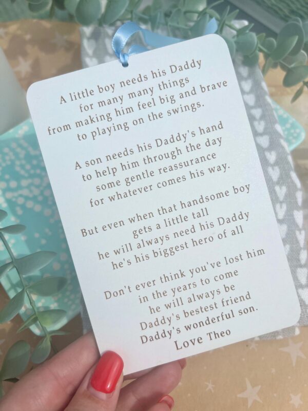 A Son Needs His Daddy Hanging Plaque(WH)