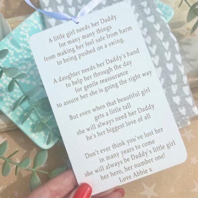 A Daughter Needs Her Daddy Hanging Plaque (WH)
