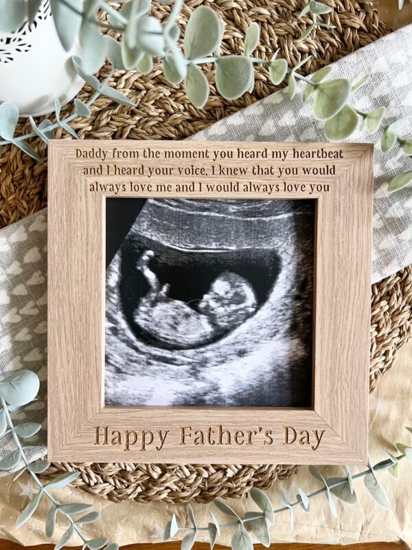 From The Moment You Heard My Heartbeat Father's Day Scan Frame