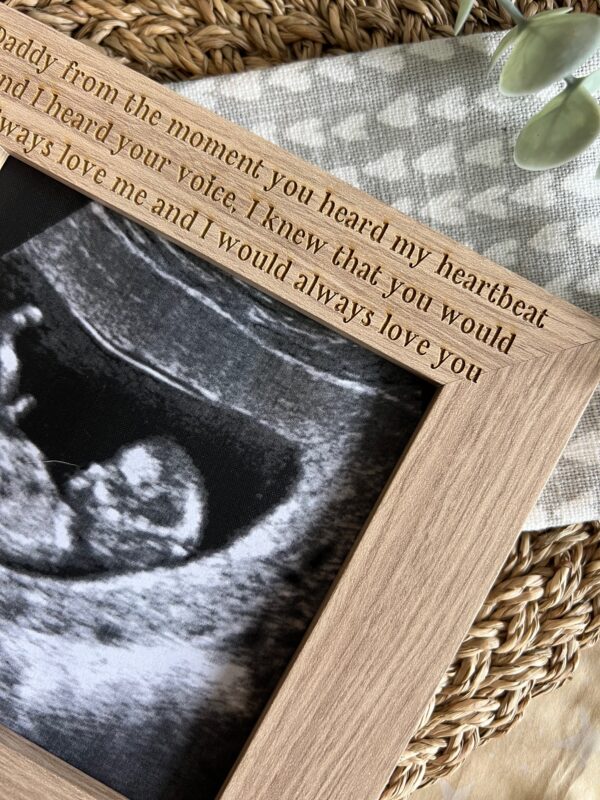 From The Moment You Heard My Heartbeat Father's Day Scan Frame - Image 2