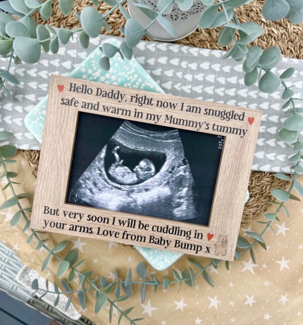 My Daddy Cuddling In Your Arms Baby Scan Frame (PR) - Image 3