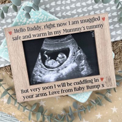 My Daddy Cuddling In Your Arms Baby Scan Frame (PR)