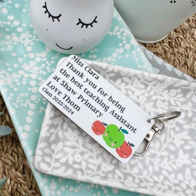 Personalised The Best Teaching Assistant At Our School 2025 (Nursery) Keyring (PR)