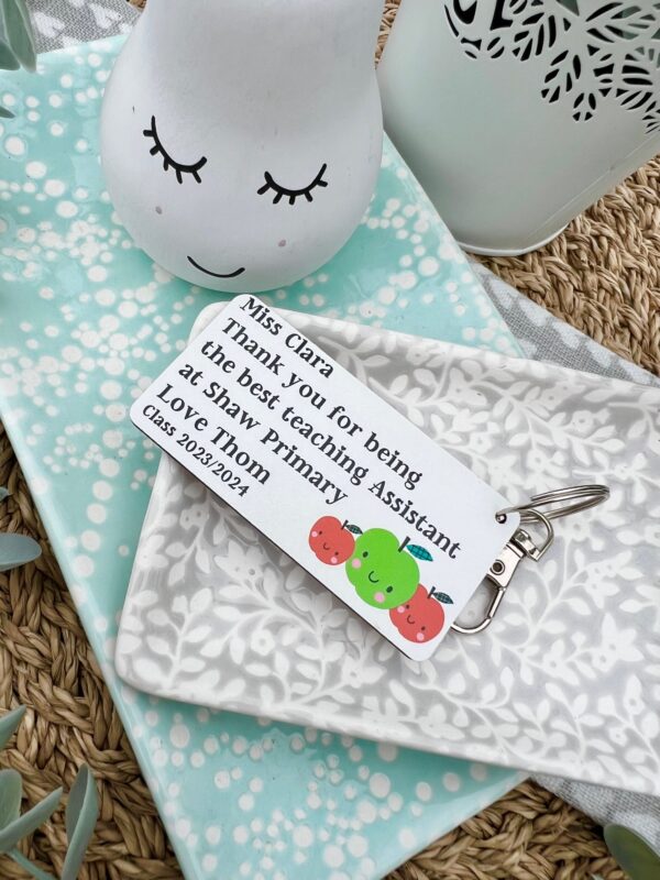 Personalised The Best Teaching Assistant At Our School 2025 (Nursery) Keyring (PR)