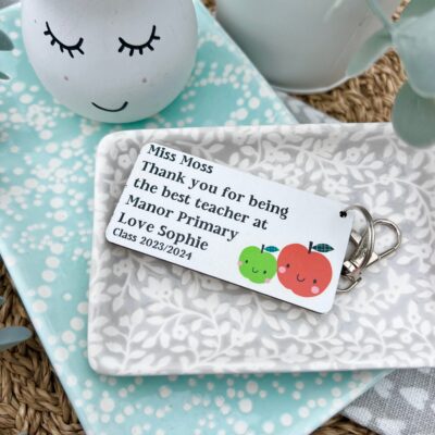 Personalised The Best Teacher At Our School 2025 (Nursery) Keyring (PR)