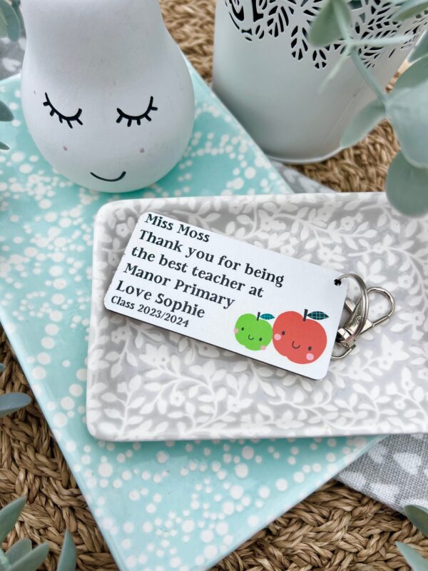Personalised The Best Teacher At Our School 2025 (Nursery) Keyring (PR)