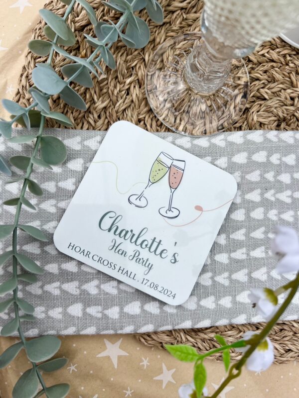 Hen Party Personalised Coaster - Image 2