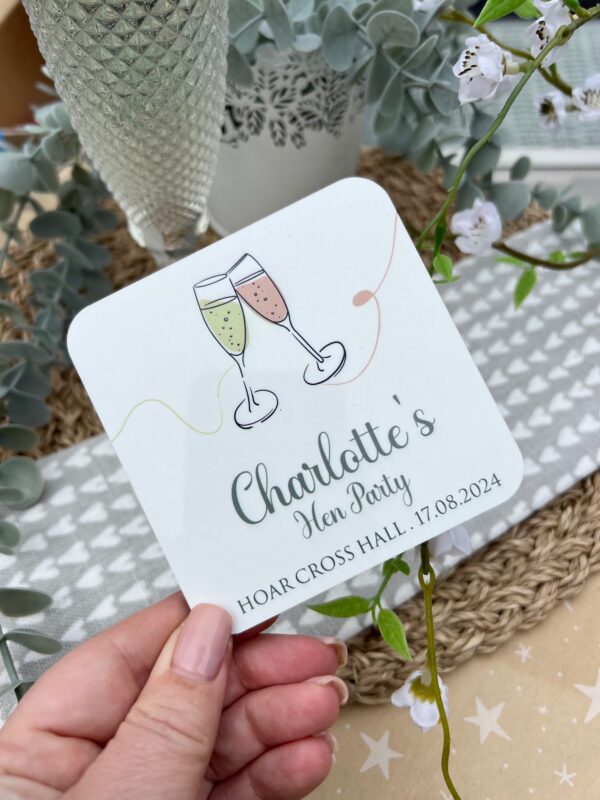 Hen Party Personalised Coaster