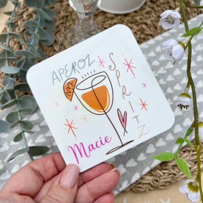 Personalised Aperol Spritz Coaster