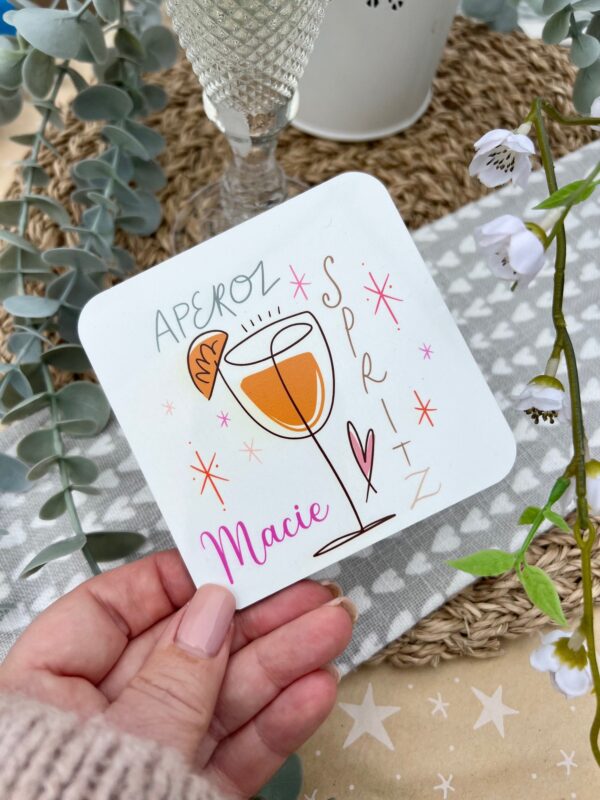 Personalised Aperol Spritz Coaster
