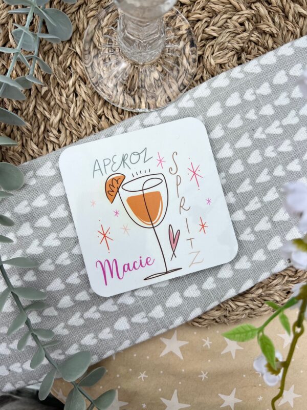 Personalised Aperol Spritz Coaster - Image 2