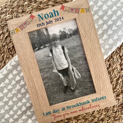 Last Day At School 2025 Time For New Adventures Personalised Photos Frame (PR)