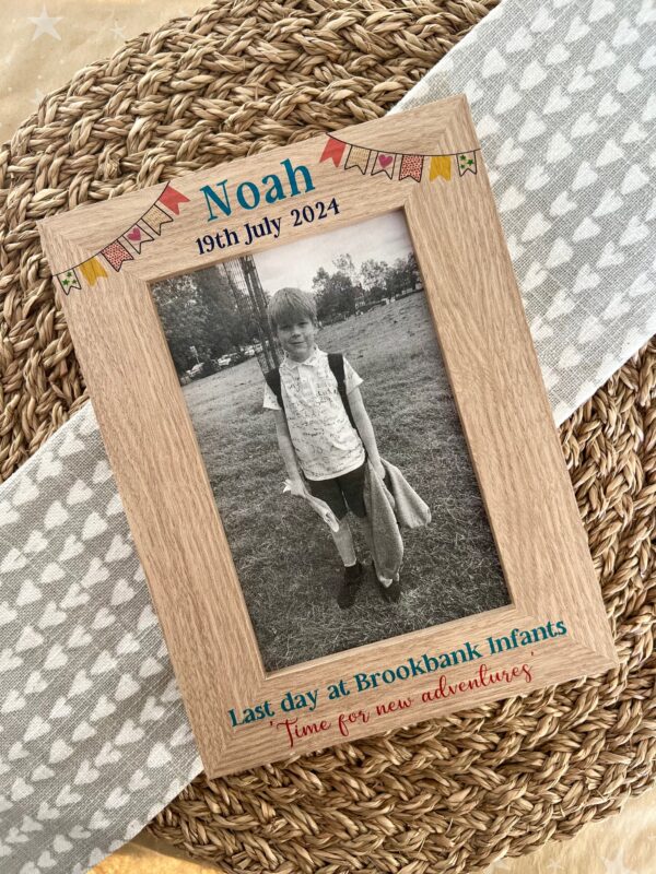 Last Day At School & First Day At School 2025 Set Personalised Photos Frame (PR) - Image 2