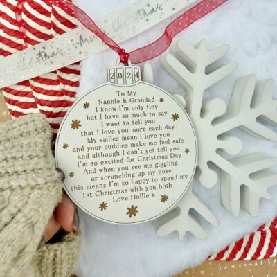 Grandparents My First Christmas With You Decoration