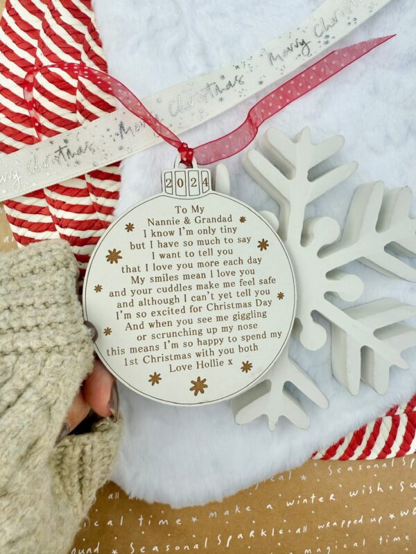 Grandparents My First Christmas With You Decoration