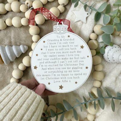 Grandparents My First Christmas With You 2025 Decoration 1st Christmas (WH) 3