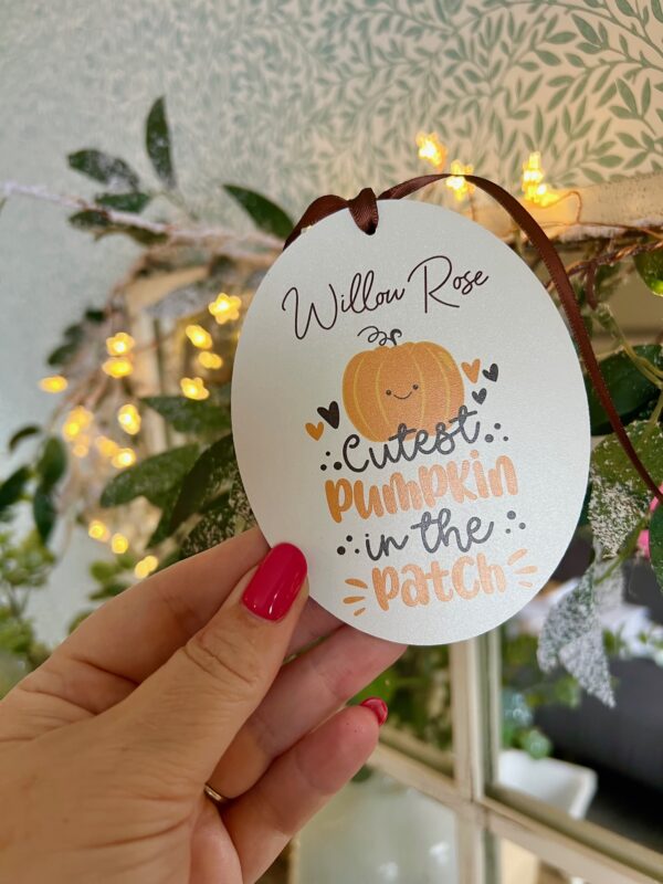 Cutest Pumpkin In The Patch Personalised Halloween Decoration - First Halloween (PR) - Image 2