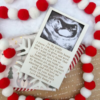 Christmas Wishes Daddy To Be Magnet Scan Frame 2025 Decoration (WH)