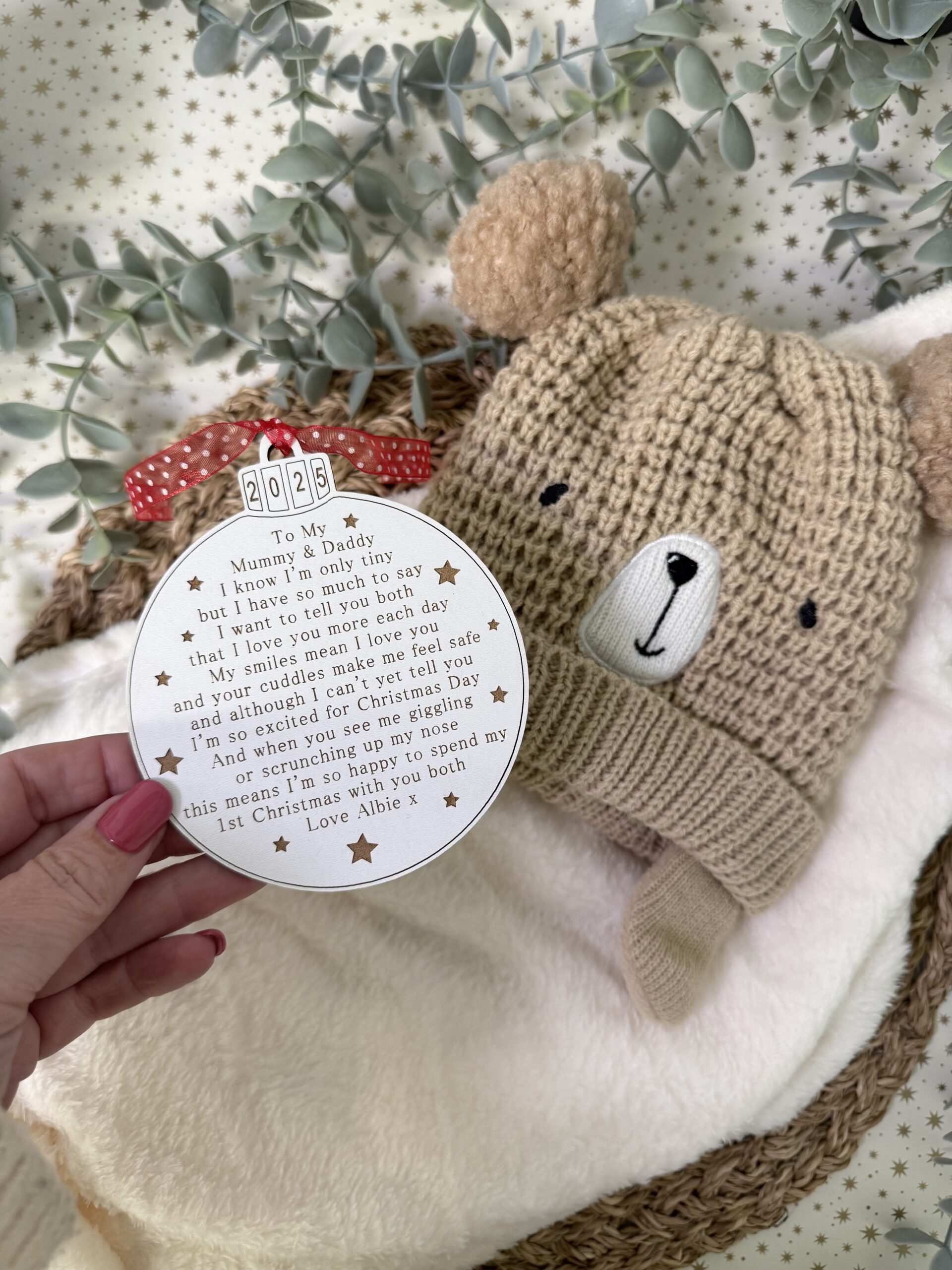 Mummy & Daddy My First Christmas With You 2025 Decoration – 1st Christmas