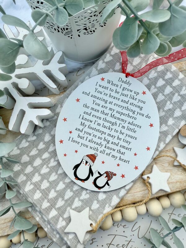 Christmas Penguin When I (We) Grow Up Festive Decoration (PR) - Image 2