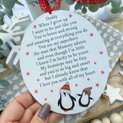 Christmas Penguin When I (We) Grow Up Festive Decoration (PR)