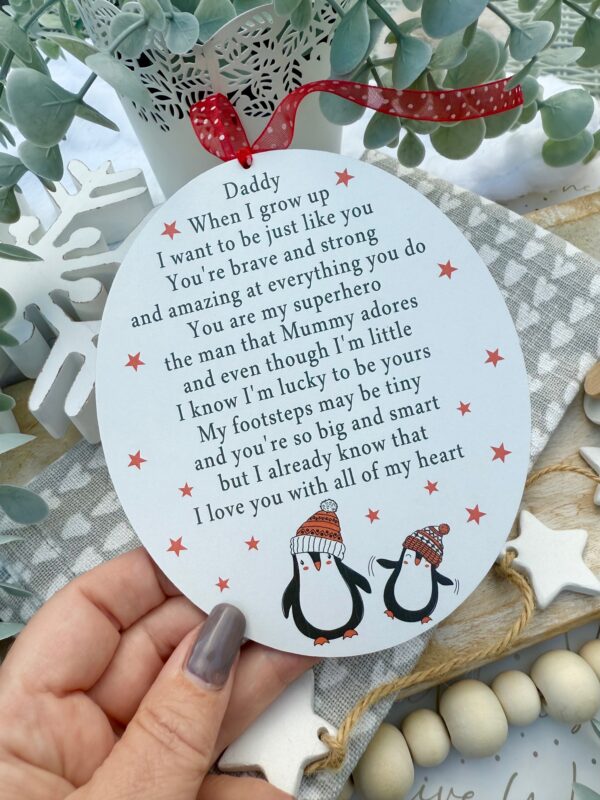 Christmas Penguin When I (We) Grow Up Festive Decoration (PR)