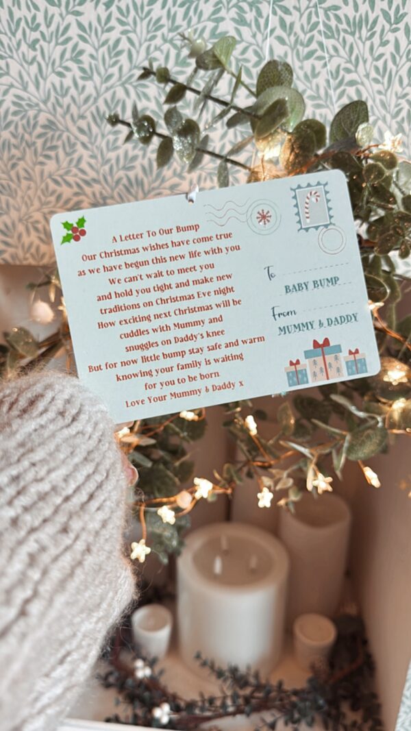 Christmas With You Baby Bump Pregnancy Decoration (PR) - Image 3