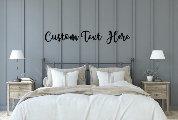 Custom Wall Art SWIRLY FONT - Custom Text Sign - Custom Name Sign