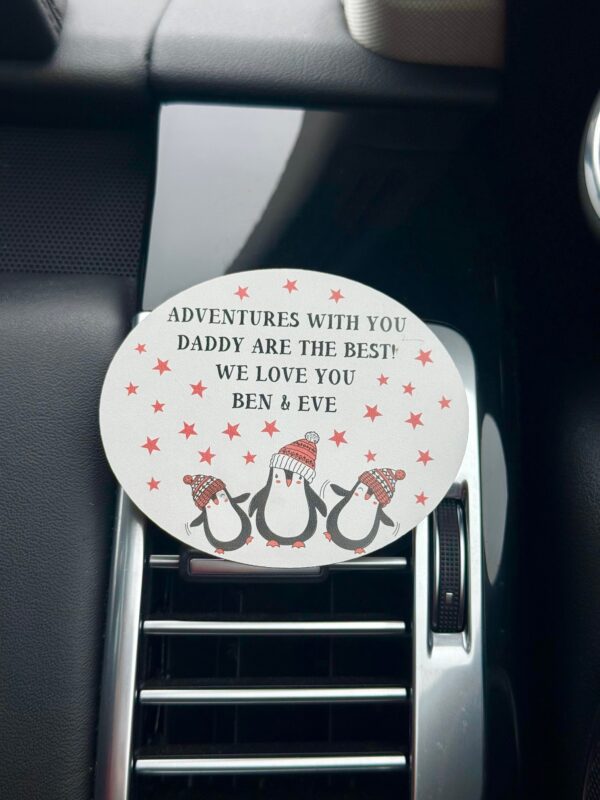 Personalised Adventures With You Daddy (Mummy) Car Vent Clip Decoration (PR)