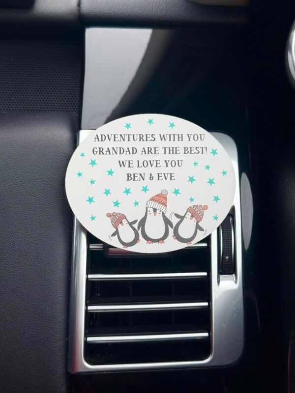 Personalised Adventures With You Grandparent Car Vent Clip Decoration (PR) - Image 2