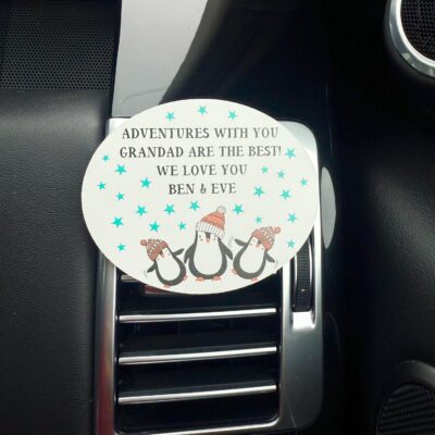 Personalised Adventures With You Grandparent Car Vent Clip Decoration (PR)