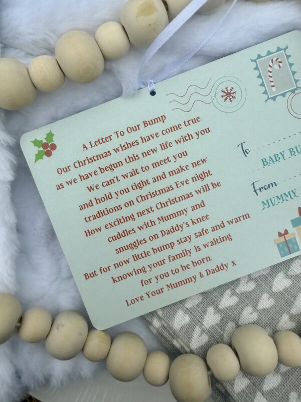 Christmas With You Baby Bump Pregnancy Decoration (PR) - Image 6