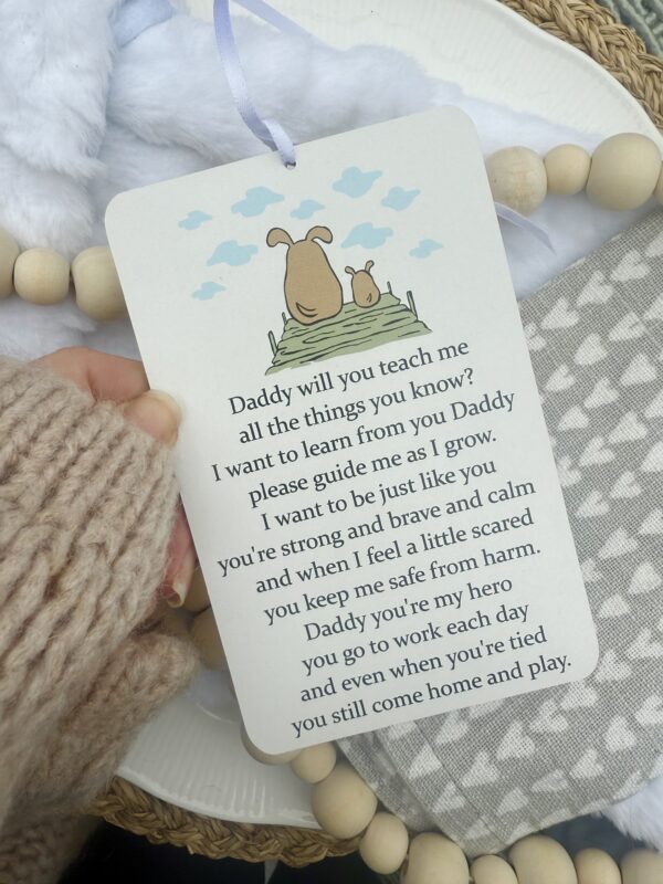Daddy Will You Teach Me Hanging Plaque Sign (PR)