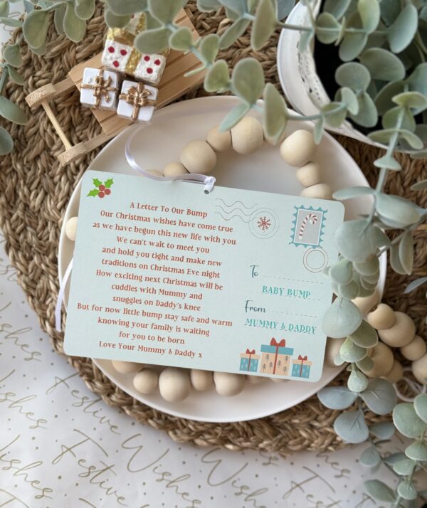 Christmas With You Baby Bump Pregnancy Decoration (PR) - Image 4